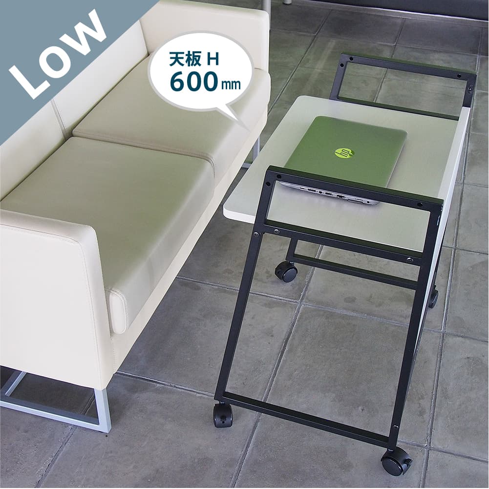 【法人様限定】送料無料 リル 2wayキャスターデスク ホワイトウッド RFWCD-5540WG - 画像 (12)