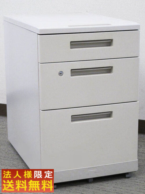 【法人限定送料無料】【大量入荷】コクヨ MX 3段ワゴン サイドワゴン デスクワゴン 袖机 脇机【中古オフィス家具】【中古】