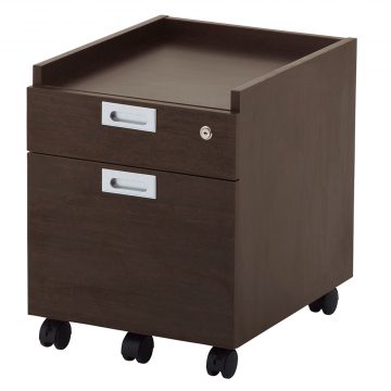 【法人様限定】送料無料 ノルム 2段ワゴンⅡ ダーク RFCA2-2DB