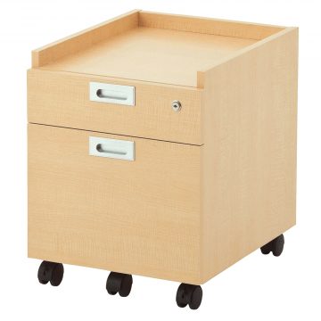 【法人様限定】送料無料 ノルム 2段ワゴンⅡ ナチュラル RFCA2-2NA