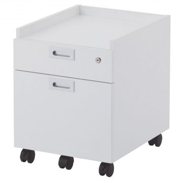 【法人様限定】送料無料 ノルム 2段ワゴンⅡ ホワイト RFCA2-2WH