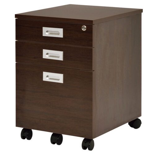 【法人様限定】送料無料 ノルム 3段ワゴンローⅡ ダーク RFCA2-3LDB