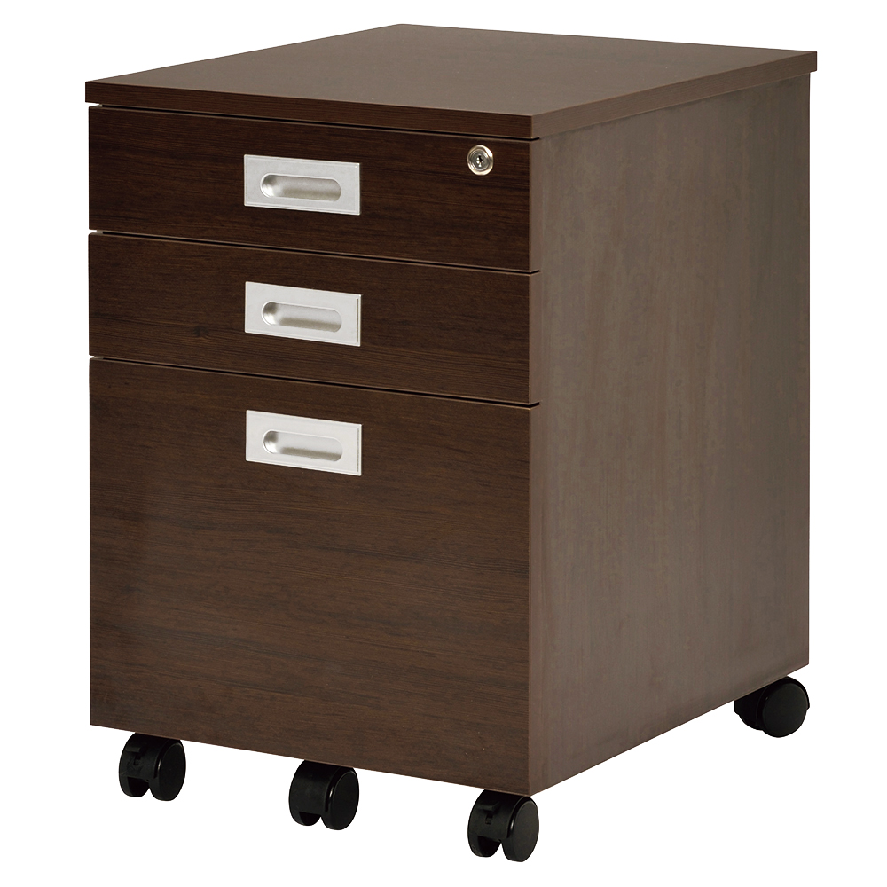 【法人様限定】送料無料 ノルム 3段ワゴンローⅡ ダーク RFCA2-3LDB