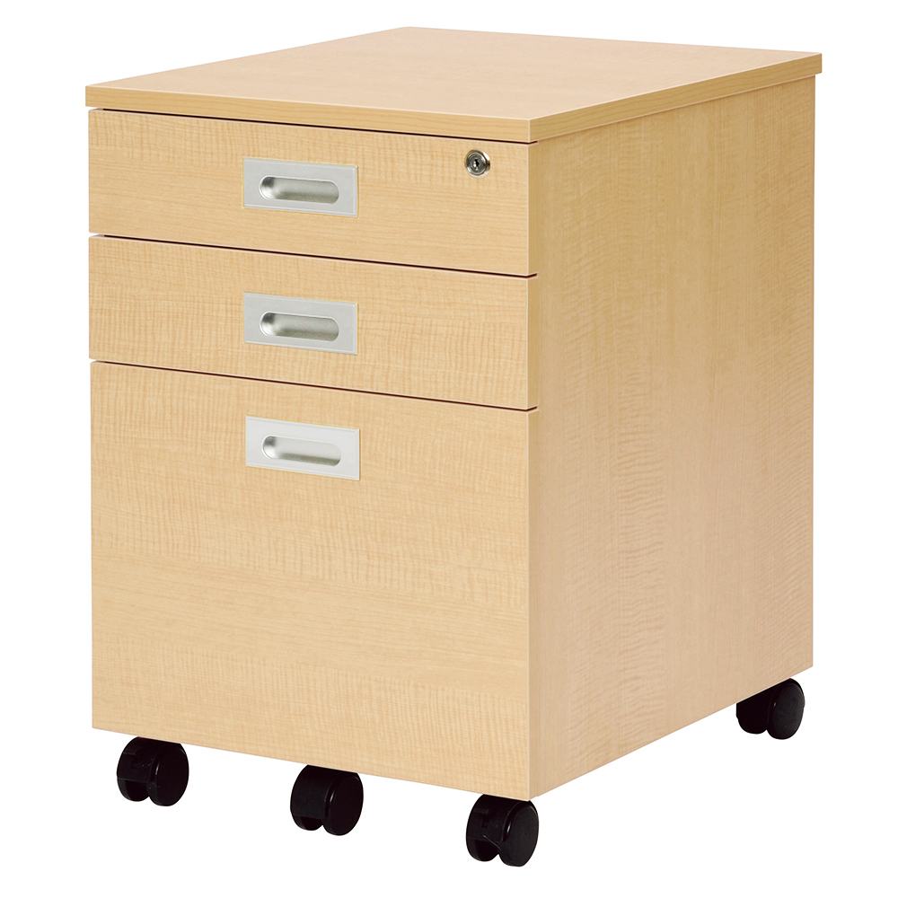 【法人様限定】送料無料 ノルム 3段ワゴンローⅡ ナチュラル RFCA2-3LNA