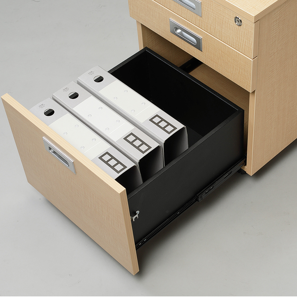 【法人様限定】送料無料 ノルム 3段ワゴンローⅡ ナチュラル RFCA2-3LNA - 画像 (3)