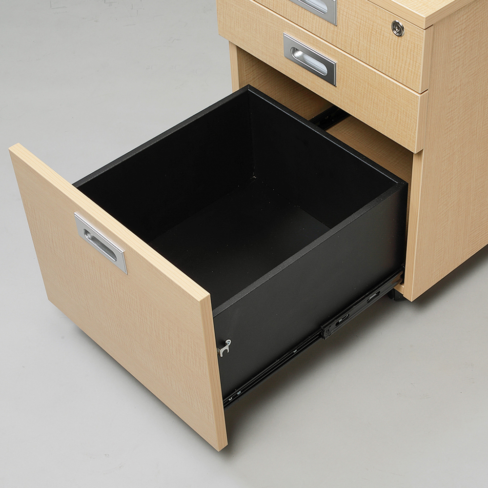 【法人様限定】送料無料 ノルム 3段ワゴンローⅡ ナチュラル RFCA2-3LNA - 画像 (2)