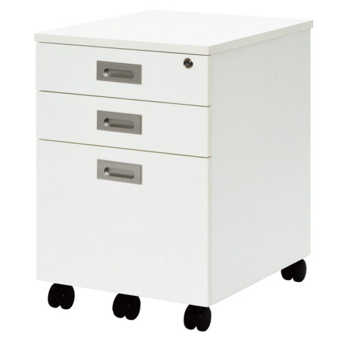 【法人様限定】送料無料 ノルム 3段ワゴンローⅡ ホワイト RFCA2-3LWH