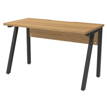 【法人様限定】送料無料 I shaped デスク W1200×D600 ウォルナット RFILD-1260DM