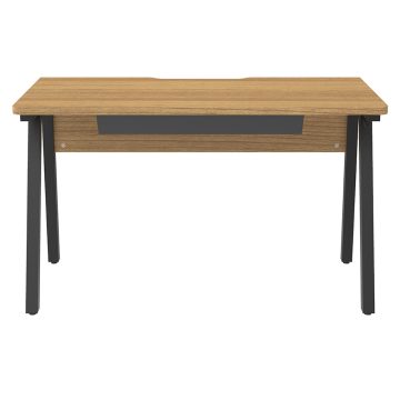 【法人様限定】送料無料 I shaped デスク W1200×D600 引出付き ウォルナット RFILD-1260DM-DR - 画像 (2)