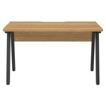 【法人様限定】送料無料 I shaped デスク W1200×D600 ウォルナット RFILD-1260DM - 画像 (2)