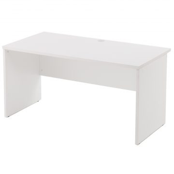 【法人様限定】送料無料 [Jシリーズ] 木製デスクⅡ W1400xD700 ホワイト RFLD-1470WJ2