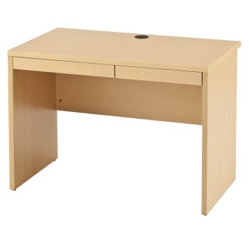 【法人様限定】送料無料 ノルム 木製デスクⅡ 引出付き W1000 ナチュラル Z-RFPLD-1060NA2-BD