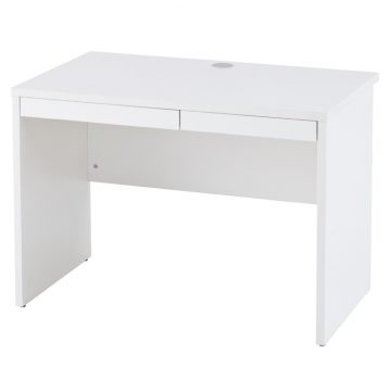 【法人様限定】送料無料 ノルム 木製デスクⅡ 引出付き W1000 ホワイト Z-RFPLD-1060W2-BD