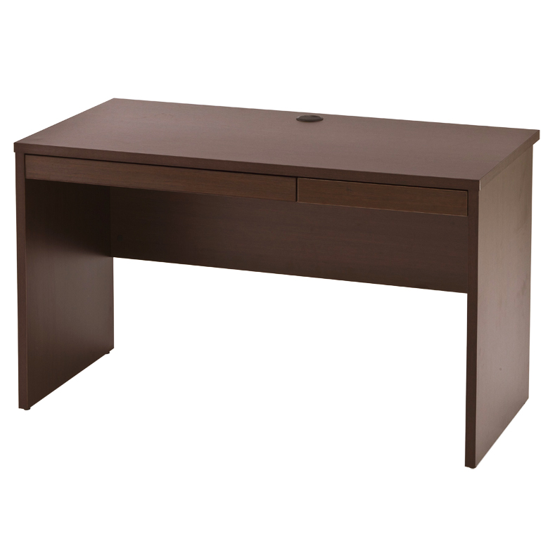 【法人様限定】送料無料 ノルム 木製デスクⅡ 引出付き W1200 ダーク Z-RFPLD-1260DB2-BD