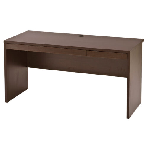 【法人様限定】送料無料 ノルム 木製デスクⅡ 引出付き W1400 ダーク Z-RFPLD-1460DB2-BD