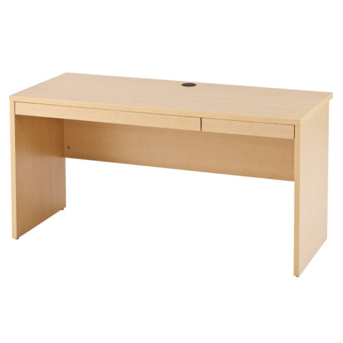 【法人様限定】送料無料 ノルム 木製デスクⅡ 引出付き W1400 ナチュラル Z-RFPLD-1460NA2-BD