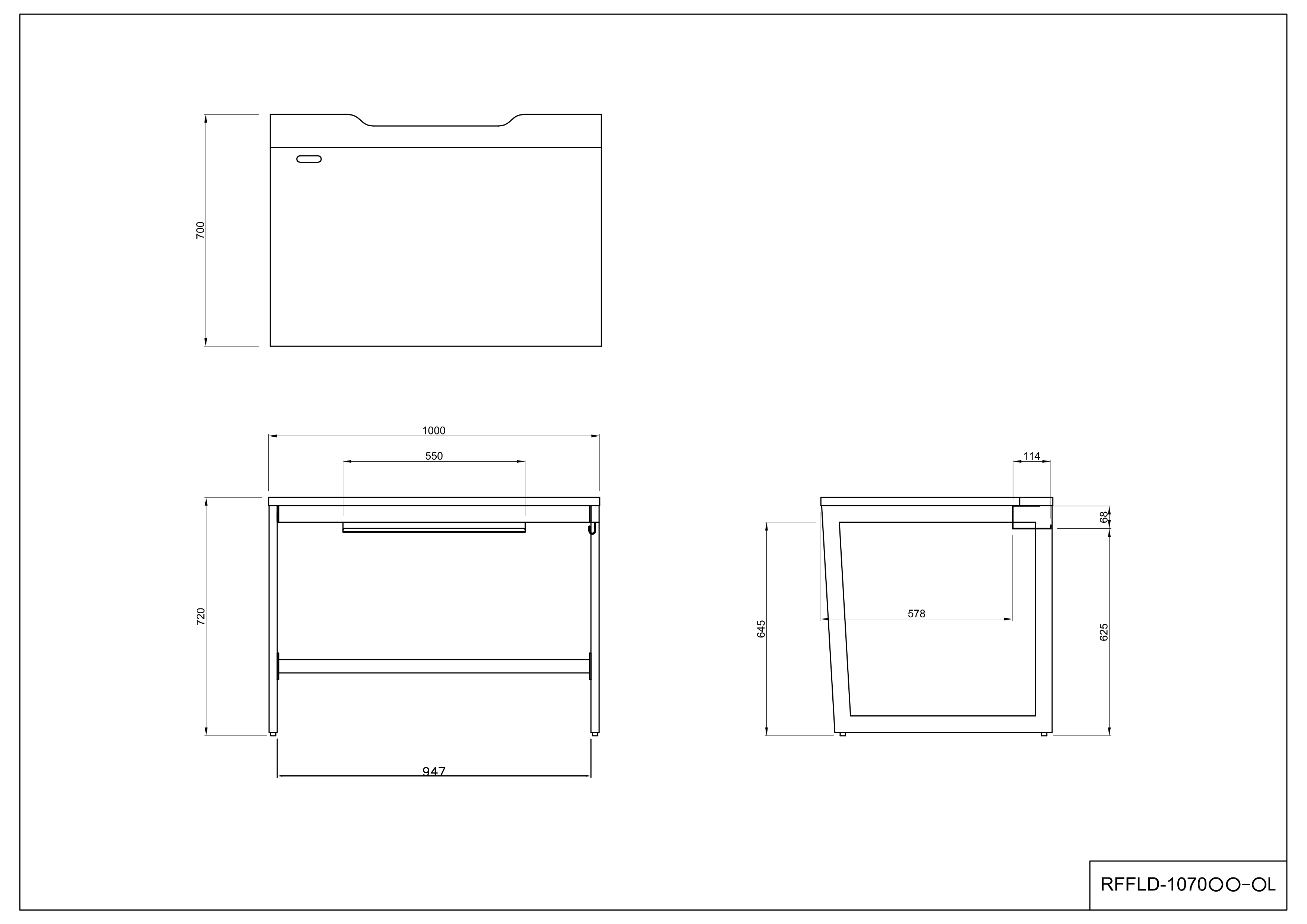 【法人様限定】送料無料 リスム デスク W1000×D700 ライトチェリーV×ホワイト脚 抗ウイルス天板 RFFLD-1070VCD-WL - 画像 (5)