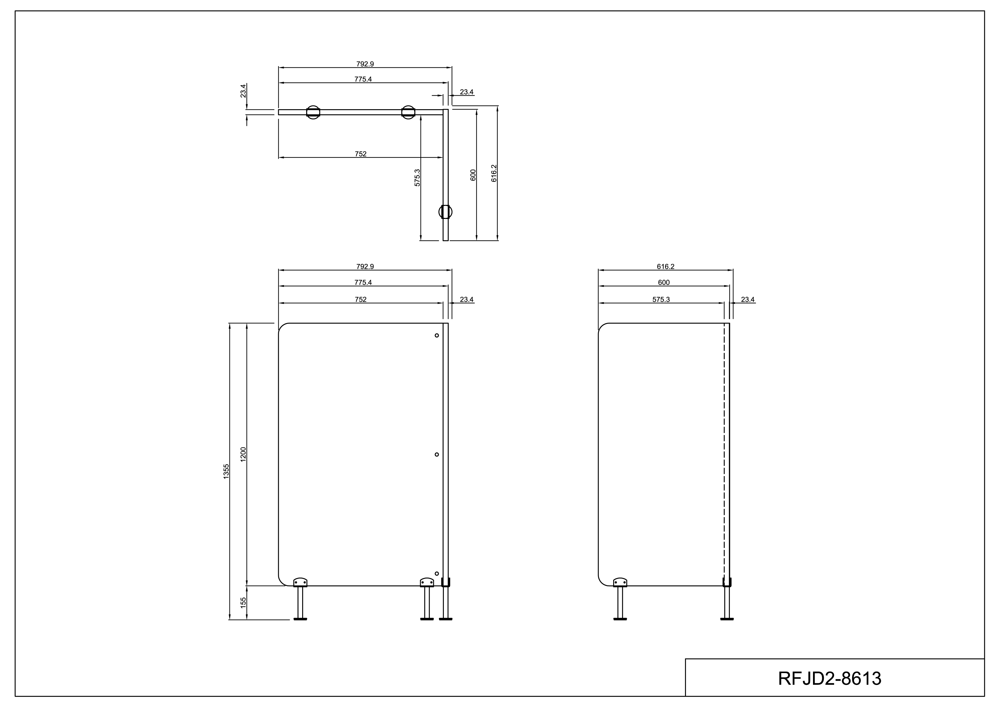 【法人様限定】送料無料 研修用デスクパーテーションⅡ RFJD2-8613 - 画像 (3)