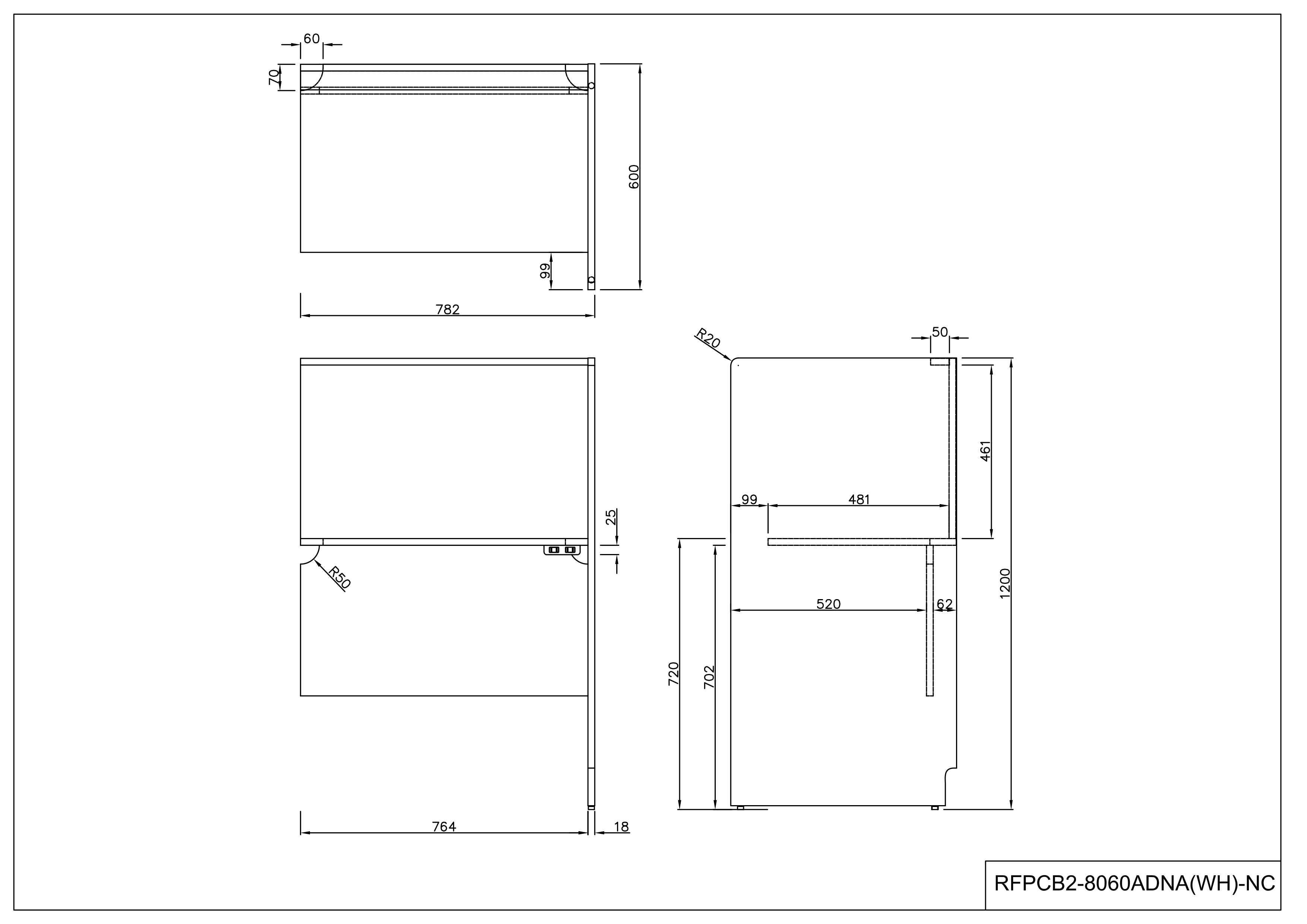 【法人様限定】送料無料 RFPCブースⅡ W800xD600 増連 2ヶ口コンセント付き ホワイト RFPCB2-8060ADWH-NC - 画像 (2)