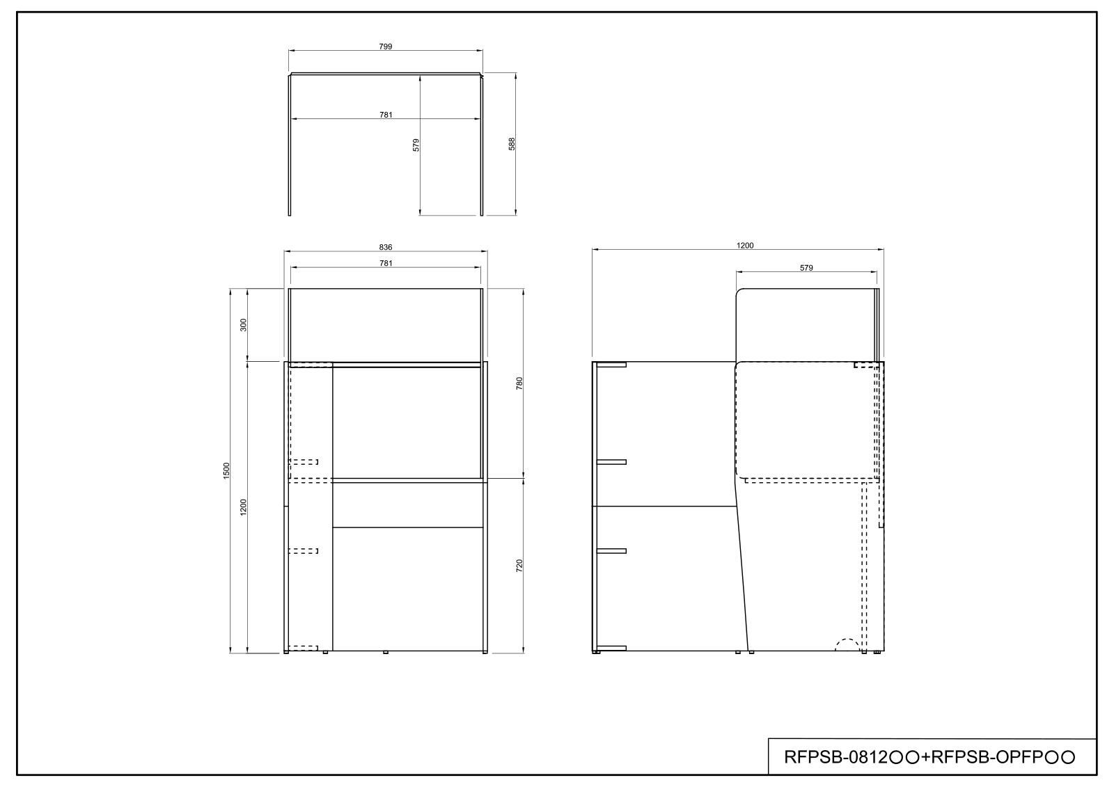 【法人様限定】送料無料 パーソナルブース オプションフェルトパネル ベージュ RFPSB-OPFPBE - 画像 (3)