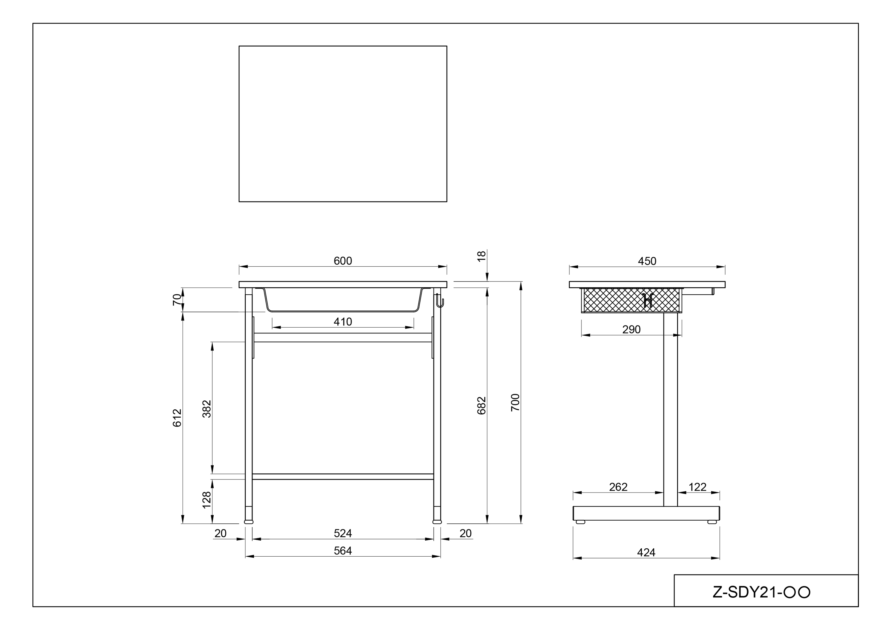 【法人様限定】送料無料 スタディーデスクⅡ 1人用 ナチュラル Z-SDY21-NA - 画像 (3)
