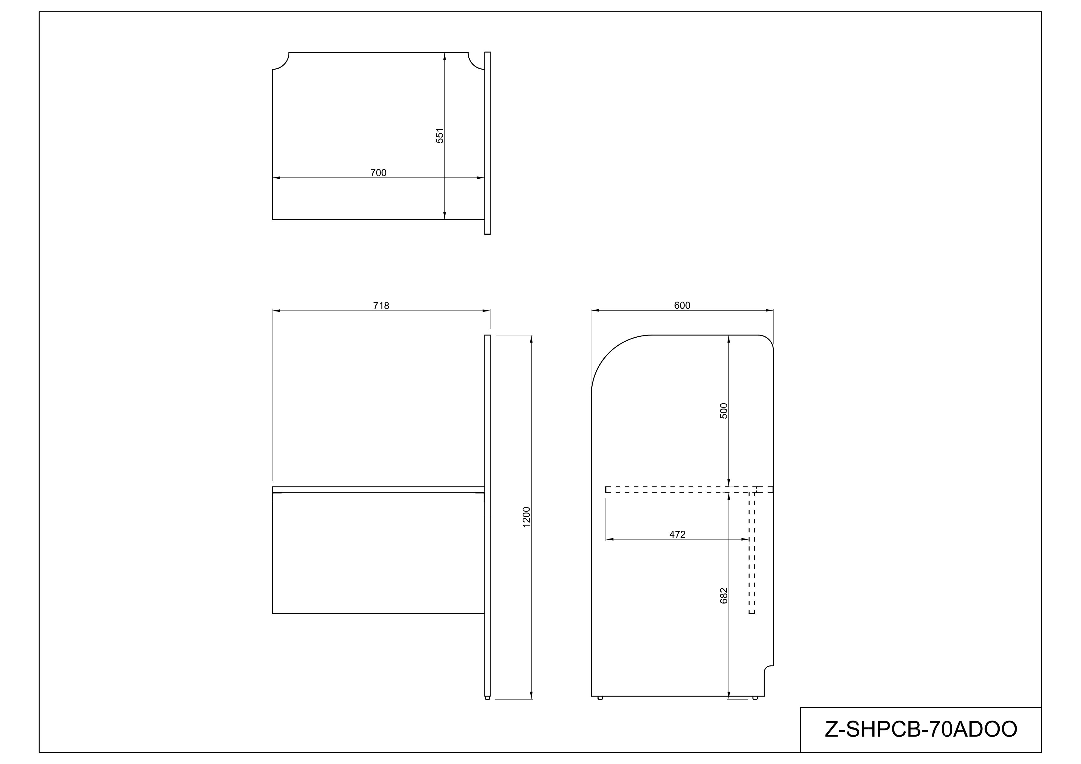 【法人様限定】送料無料 PCブースデスク 増連 W700 ナチュラル Z-SHPCB-70ADNA - 画像 (4)
