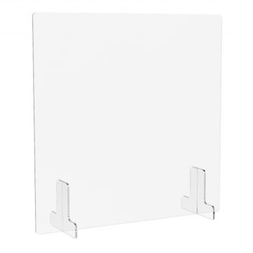 【法人様限定】送料無料 机上アクリルパネル透明 W600×H600 AFP-6060N