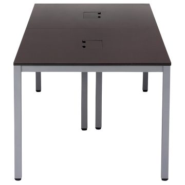 【法人様限定】送料無料 OAミーティングテーブル W2100 ダークⅡ ATD2-2190-AF2 - 画像 (2)