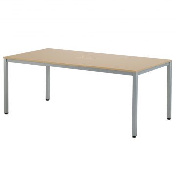 【法人様限定】送料無料 OAミーティングテーブル W1800 ナチュラル ATN-1890NTL
