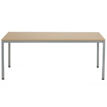 【法人様限定】送料無料 OAミーティングテーブル W1800 ナチュラル ATN-1890NTL - 画像 (2)