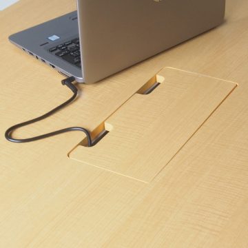 【法人様限定】送料無料 OAミーティングテーブル W2100 ナチュラル ATN-2190N-AF2 - 画像 (5)