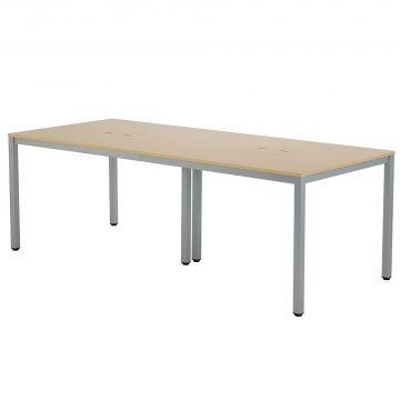 【法人様限定】送料無料 OAミーティングテーブル W2100 ナチュラル ATN-2190N-AF2