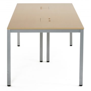 【法人様限定】送料無料 OAミーティングテーブル W2100 ナチュラル ATN-2190N-AF2 - 画像 (2)