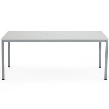 【法人様限定】送料無料 OAミーティングテーブル W1800 ホワイト ATW-1890TL - 画像 (2)