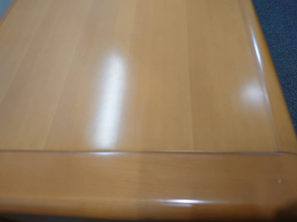 イトーキ ローボード 木製ローボード ローキャビネット 役員家具 木製家具 収納棚 書庫 本棚 書棚 キャビネット 木製キャビネット 両開き ITOKI HXS-07GDR-43 W1800 D450 H700 国産 【中古オフィス家具】【中古】 - 画像 (6)