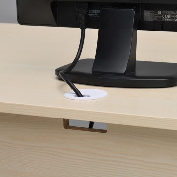 【法人様限定】送料無料 ワーキングデスク W1200xD700 ホワイト GZWD-1270NA - 画像 (6)