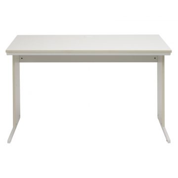 【法人様限定】送料無料 ワーキングデスク W1200xD700 ホワイト GZWD-1270WH - 画像 (2)