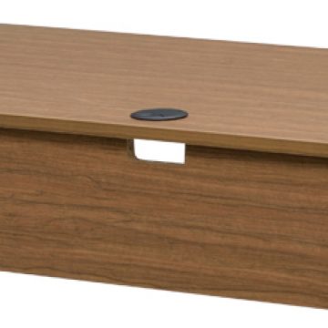 【法人様限定】送料無料 ワーキングデスク W1200xD700 ウォルナット GZWD-1270DM - 画像 (3)