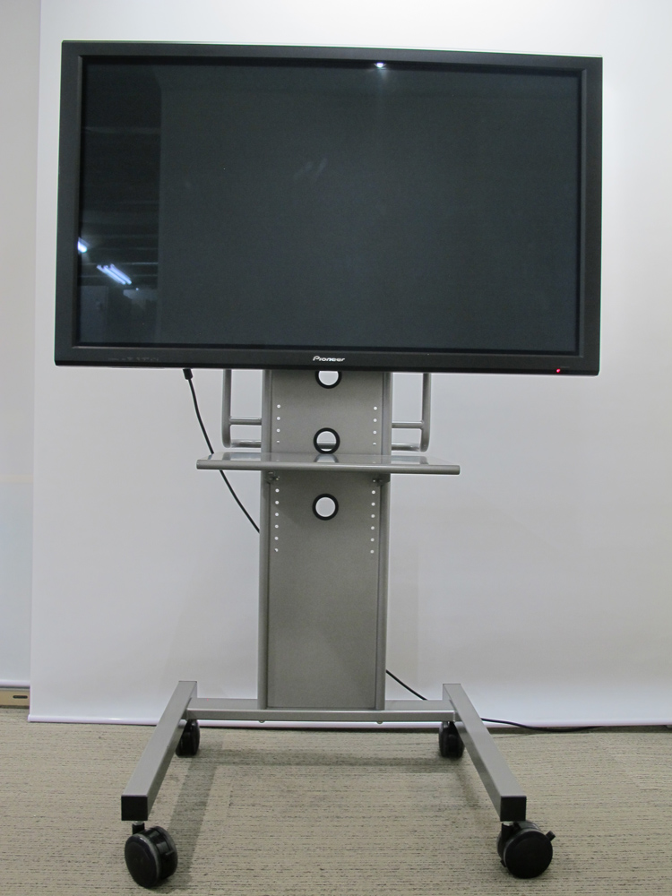 【店頭引渡し限定】 業務用モニター ディスプレイ パイオニア Pioneer プラズマディスプレイ 業務用 モニター 50V型 PDP-507CMX-JP スタンドセット ハヤミ工産 HAMILeX ハミレックス PH-815 【中古】 【中古オフィス家具】 - 画像 (5)