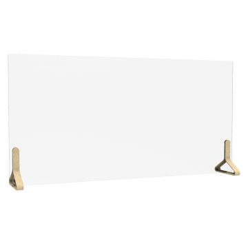 【法人様限定】送料無料 PINZO カラー脚アクリル衝立 W1200×H600 バイオプラスチック PPL-1260AC-BE