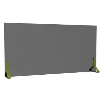 【法人様限定】送料無料 PINZO カラー脚アクリルスモーク衝立 W1200×H600 オリーブ PPL-1260ACBK-OV