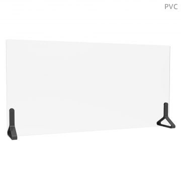 【法人様限定】送料無料 PINZO カラー脚PVC衝立 W1200×H600 ブラック PPL-1260PVC-BK