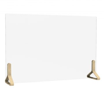 【法人様限定】送料無料 PINZO カラー脚アクリル衝立 W900×H600 バイオプラスチック PPL-9060AC-BE