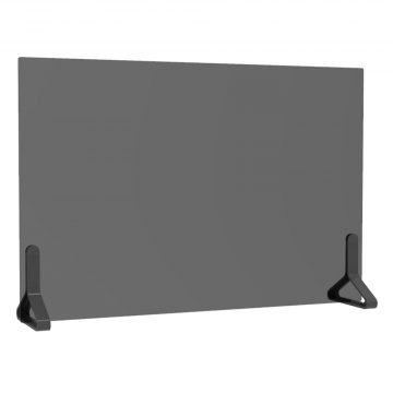 【法人様限定】送料無料 PINZO カラー脚アクリルスモーク衝立 W900×H600 ブラック PPL-9060ACBK-BK