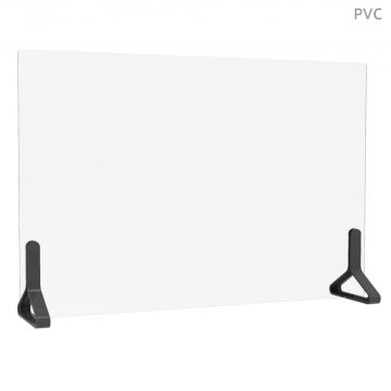 【法人様限定】送料無料 PINZO カラー脚PVC衝立 W900×H600 ブラック PPL-9060PVC-BK