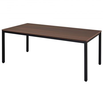 【法人様限定】送料無料 ミーティングテーブル W1800xD900 ダークⅡ×ブラック脚 RFD2-1890DB2TBL