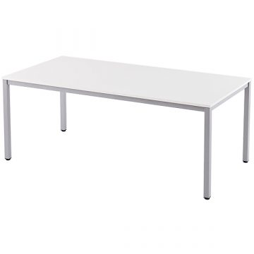 【法人様限定】送料無料 ミーティングテーブル W1800xD900 ホワイト RFD-1890WTL