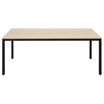 【法人様限定】送料無料 ミーティングテーブル W1800xD900 ナチュラルxブラック脚 RFD2-1890NTBL - 画像 (2)