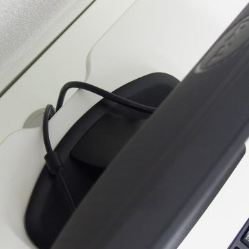 【法人様限定】送料無料 机上PCラックⅡ W450xH120 ホワイト RFDR2-450WH - 画像 (5)