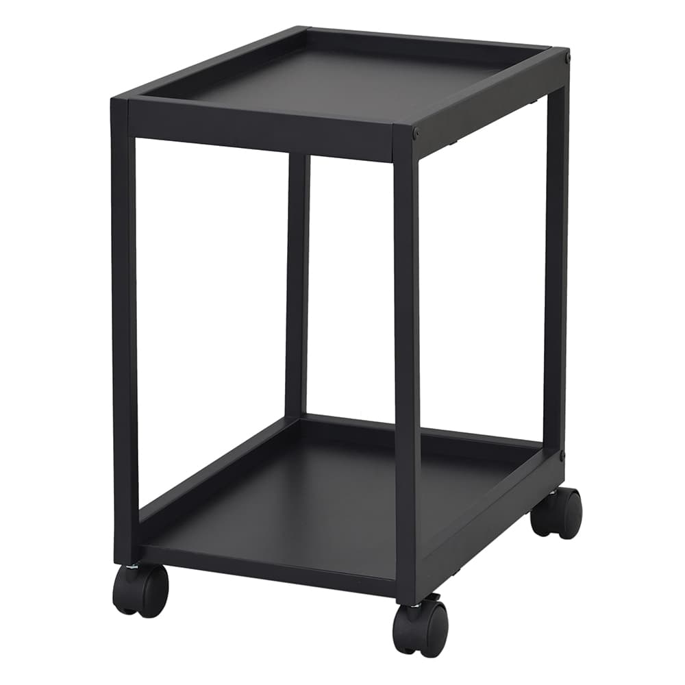 【法人様限定】送料無料 リスム フリーアドレス用ワゴン 2段 ブラック RFFWG-2BK